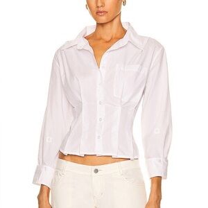 Citizens of Humanity Corset shirt Francis Baby Blue New w/tag